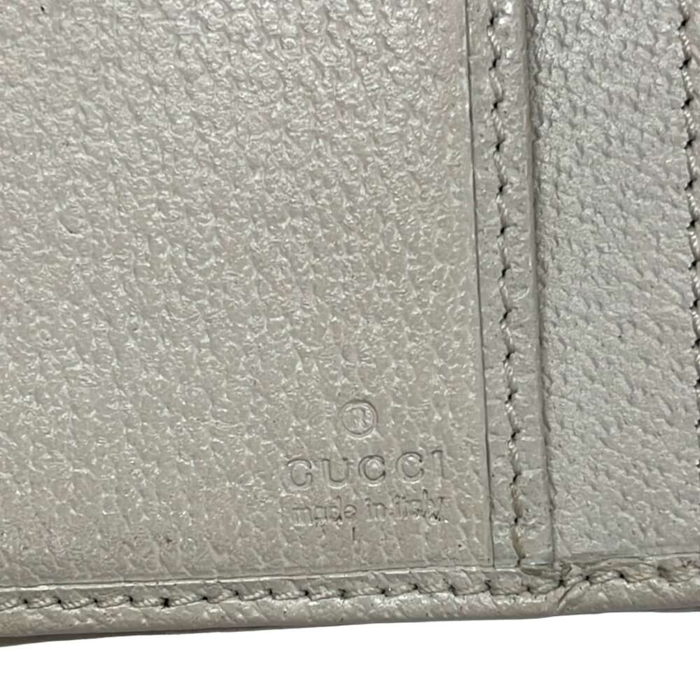 Gucci GG Pattern, Shelly (Web) Long Wallet 181668 Beige Dark Brown Multi - Picture 5 of 7